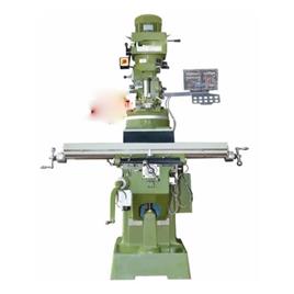 Vertical Ram Turret Milling Machine - Cast Iron, 1270 x 254mm Table Size, Green | High Performance CNC, 3 HP, 2 Axis DRO, One Shot Lubrication, Coolant Pump, Working Lamp