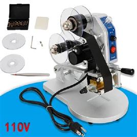 Manual Ribbon Coding Hot Foil Stamping Machine Batch Date Code Printer