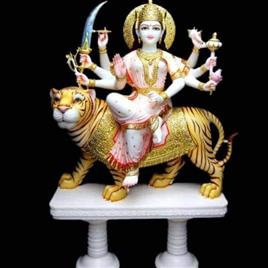 Marble Durga Ji Statue In Rewari Jaipur Murti Bhandar Purpose: WORSHIP