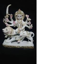 Marble Durga Statue 15, Size: All