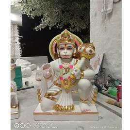 Marble Hanuman Status, Size: 2feet