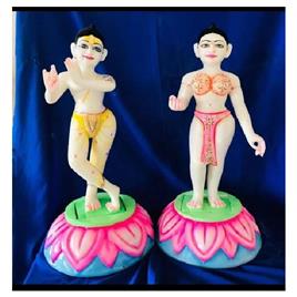 marble radha krishna statue