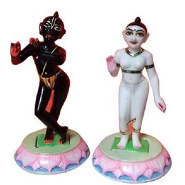 Marble Iskcon Radha Krishna Statue 7