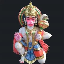 Marble Lord Hanuman Statue In Alwar Vasisth Murti Kala Kendra, Size: 3X1feet