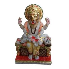 Marble Narsingh Statue, Material: Marble