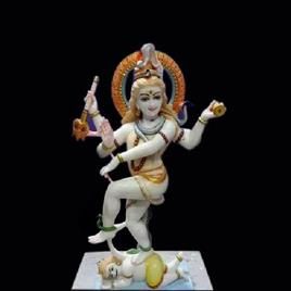 Marble Natrajan Shankar Statue, Features: Handmade