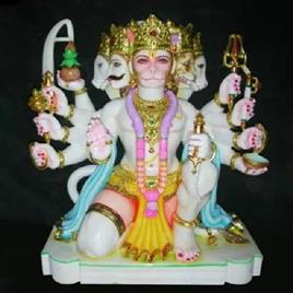 Marble Panchmukhi Hanuman Statue 11