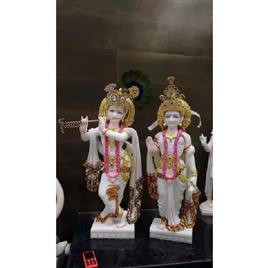 marble radha krishna statue