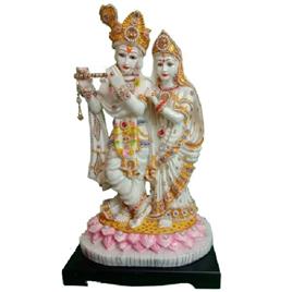 marble radha krishna statue