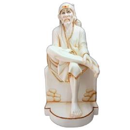 Marble Sai Baba Statue 12, Mounting Type: Floor Mounted