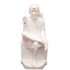 Marble Sai Baba Statue 2, Color: Off White