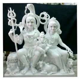 Marble Shiv Parivar Statue 12