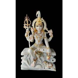 Marble Shiva Statue 3, Size: 3.25 Feet