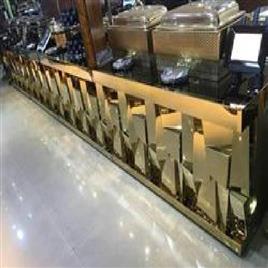 Metal Golden Design Catering Counter 2, No. Of Shelves: 1
