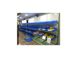 Mild Steel Free Standing Unit Supermarket Wall Display Rack