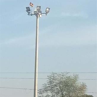 Mild Steel High Mast Lighting Pole, Pole Height: 12,16,20,25,30 mtr