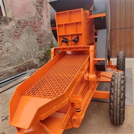 Mild Steel Mini Moble Stone Crusher Without Engine Motor, Input Size: 300 mm