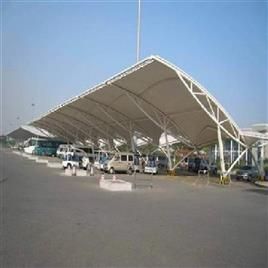 Mild Steel Parking Shed, Roofing Type: CURVED