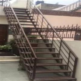 Mild Steel Staircase In Vadodara Ansari Fabrication Works, Step Height: 10 inch