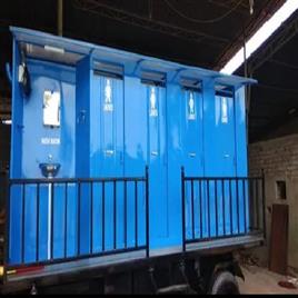 Mobile Toilet Van 10 Seater, Size: 10 seater with frp base