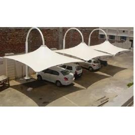 Modular Car Parking Pvc Tensile Structure, Pole Material: Mild Steel