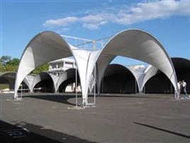 Modular Pvc Entrance Tensile Structure In Jaipur Pritrushi Engineers, Material: PVC And Mild Steel