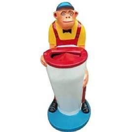 Monkey Fibre Animal Dustbin In Nagpur Arahant Play Equipments, Thickness: 4 - 5 mm