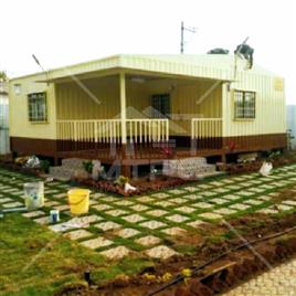 Ms And Glass Designer Prefabricated House, Height: 14 Feet