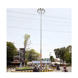 Octagonal High Mast Pole, Material: Mild Steel