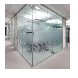 Office Partition 2 - Tempered Glass 10-12mm, Height: 2.4m-3m, Width: 2m-4m | Space Division, Privacy Enhancement, Noise Reduction, Modern Design