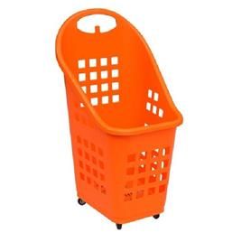 Orange Plastic Shopping Basket