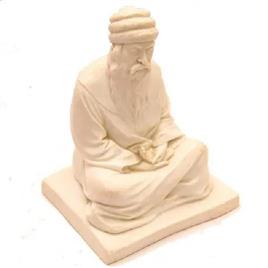 Osho Marble Statue, 3 fit: White marble