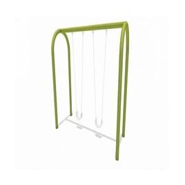 Outdoor Playground 2 Seated Arch Swing With Rubber Belt