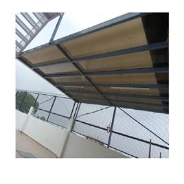 Outdoor Polycarbonate Sheet Car Shed, Color: Brown, grey