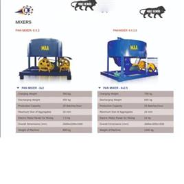 Pan Type Concrete Mixer 6 X 2, Capacity: 500 - 800 Kg