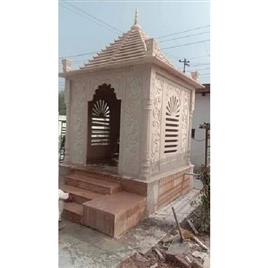 Pink Or Red Sandstone Temple Surface Finish: Polished