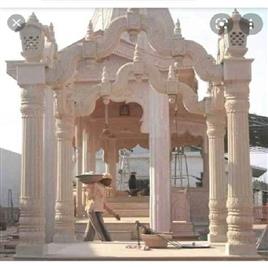 Pink Sand Stone Gate, Material: Jodhpur pink