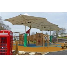 Play Ground Pvc Tensile Structure, Pole Material: Steel