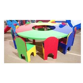 Play School Round Table Chair, Material: Wood