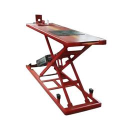 Pneumatic Two Wheeler Scissor Lift, Material: Mild Steel