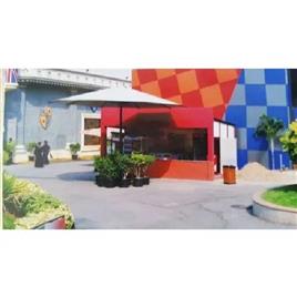 Polyester White Outdoor Umbrella, Usage/Application: Outdoor