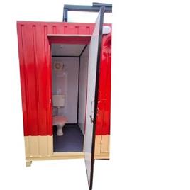 Portable Mild Steel Toilet Cabin, Built Type: Prefab