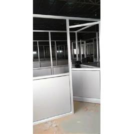 Powder Coated Aluminum Glass Office Partition, Material: Aluminium, Glass