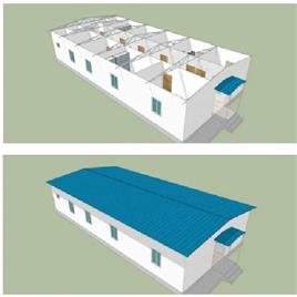 Prefabricated Site Office Houses Cabin In Vadodara Ansari Fabrication Works, Usage/Application: Prefabricated factory shad office staff house