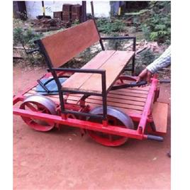 Push Railway Trolley, Material: Mild Steel