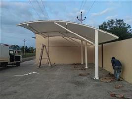 Pvc Car Parking Shed 3, Frame Material: Mild Steel