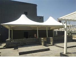 Heavy-Duty Weather and Wind Resistant Pyramid Shape PVC Tensile Structure for Outdoor