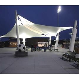 Pvc Tensile Car Parking Shade