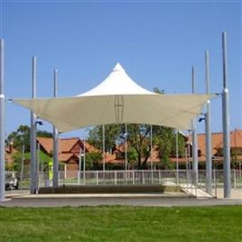 Pvc Tensile Gazebo Shade, Material: PVC, FRP