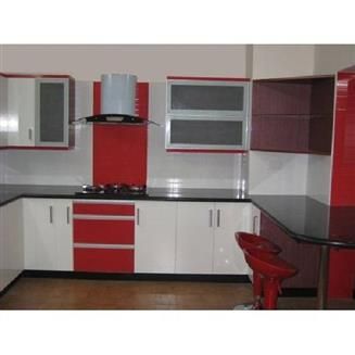 Pvc U Shape Modular Kitchen Warranty 20 Year